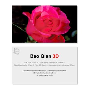 Wholesale Small Size Custom Design 3D Lenticular Card For Advertisement from china suppliers