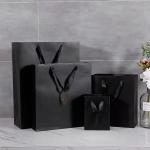 custom printed Square Bottom Paper Bag Reusable for shopping