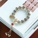 New Fashion Square Beaded Colorful Agate Natural Stone Braided Chakra Bracelet
