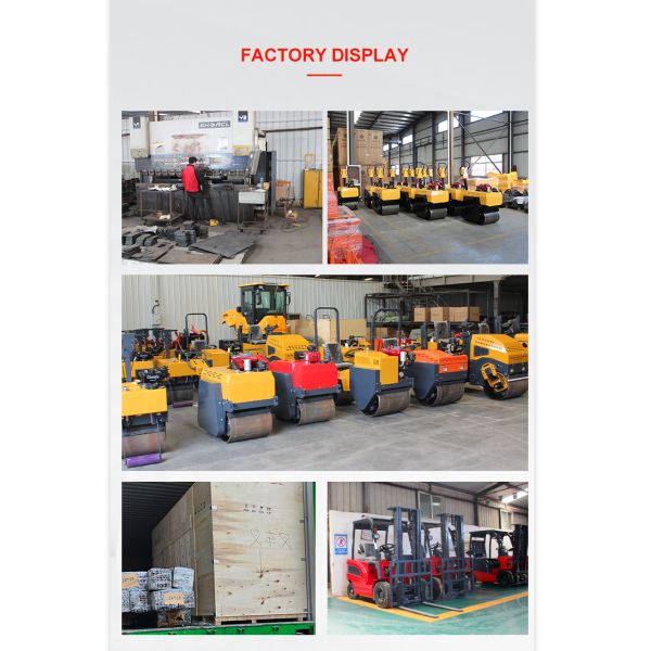 High Quality Walk Behind Road Roller Road Construction Machinery China Vibratory Roller Compactor