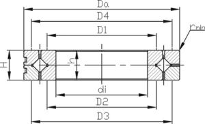Wholesale Single Row Crossed Precision Cylindrical Roller Bearings with NCF Design SX011880 from china suppliers