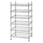 12 - Bottle Stackable Wine Racks Champagne Bar Accessory Metal Free Standing