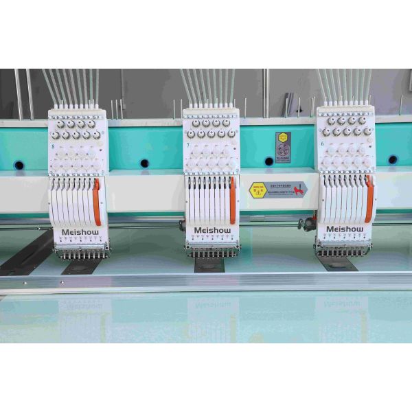 6 Color Flat Embroidery Machine Multi Head With Auto Trimmer Function