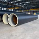PE Outer Casing Foam Thermal Insulation Steel Pipe Coated by Spray Winding for