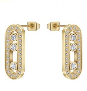 Wholesale Women Cartilage Cuffs Hoop Climber Earrings With Cubic Zirconia CZ from china suppliers