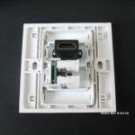 Perfect Quality HDMI+RJ45 Network Wall Socket 86x86 mm Standard Size Home Plug