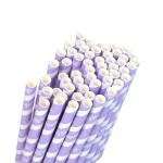 Golden Striped Biodegradable Paper Straw Kraft Christmas Straws 5*120mm