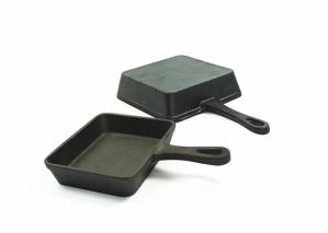 Wholesale Square Cast Iron Grill Griddle Pre seasoned Grill Skillet Pan 17.3*10.5*2.2cm from china suppliers