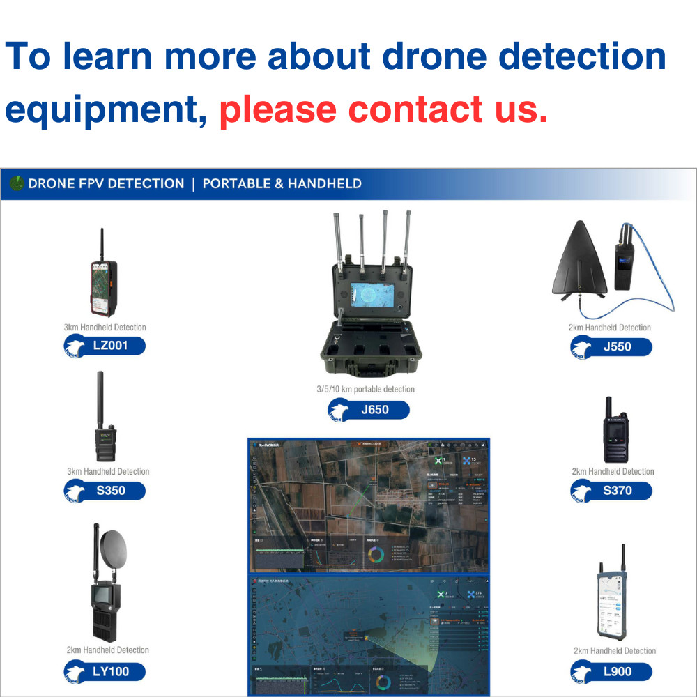 Portable Mini Style 3KM FPV DJI Drone Detector 400M 2.4G 5.2G 5.8G Handheld Detection