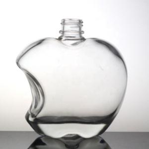 Wholesale Clear Apple Shaped Juice Bottle 500ml High Flint Glass Bottle with Plastic Cap from china suppliers