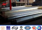 Conical Hdg 16m 2 Sections Steel Utility Poles For Power Transmission