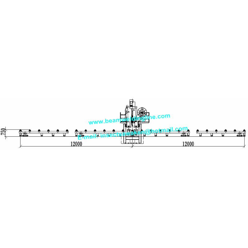 Shipbuilding Steel Butt Longitudinal Seam Welding Machine 10 - 35mm Plate