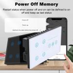 Glomarket Tuya Smart Wall Touch Switch Glass Panel Electrical Light And Fan