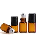 Glass Oil Bottles For Essential Oils,2ml(5/8Dram) Amber Glass Roller Bottles