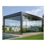 All Season Customized Roof Electric Shutter Aluminium Pergola For Garden