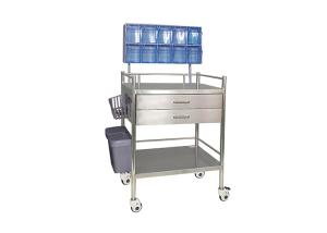 Wholesale Mobile Adjustable Stainless Steel Hospital Crash Cart With Drawers from china suppliers