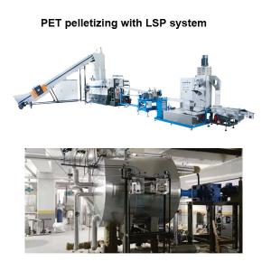 Wholesale Industrial PET Flakes Pelletizing Machine 1000kg/Hr Pet Recycling Line With LSP System from china suppliers