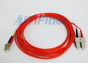 Wholesale 62.5 / 125 mm Duplex Fiber Patch Cords Multimode LC / UPC to SC / UPC from china suppliers