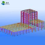 Welded H Steel Frame Building , Office Steel Structure Building Construction