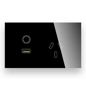 Usb Charger 2100mA Output SAA Certifications Glass Panel Australia/new Zealand