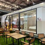 11.5*3.3*3.2m Space Capsule House Office Environmentally Friendly Luxurious