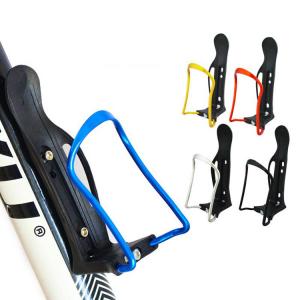 China Alloy Aluminum Bike Basket Water Bottle Holder Cycling Rear Saddle Mount Holder Bracket on sale
