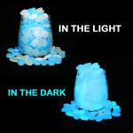 Resin Plastic Glow In The Dark Pebbles Luminous Crushed
