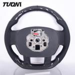 Custom Carbon Fiber Black Perforated Leather Steering Wheel Ford F150 Raptor