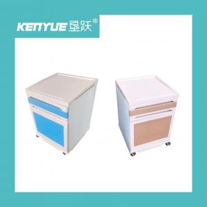 Wholesale ABS material steel column bedside table two colors hospital dedicated from china suppliers