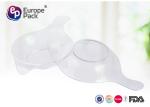 ISO9001 Transparent Non Washing Disposable Dessert Dishes With Handel