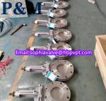 stainless steel CF8 metal seal knife gate valve