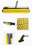 Alu Tube Handle Solar Panel Cleaning Rotating Brush With Telescopic Pole Roller