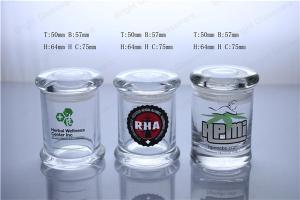Wholesale Luxury design glass jar, glass candle jar with custom logo from china suppliers