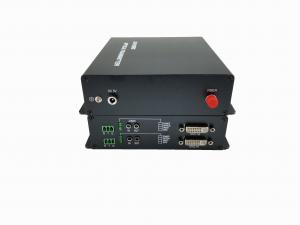 China 2channel  HD DVI digital video to fiber optic media converter, 10km on SMF,HDCP 1.2, support RS-232, RS-422, RS-485 on sale