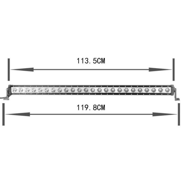Emark Ce RoHs Led Work Light Bar 51" 260W Single Row CREE Waterproof Durable Housing