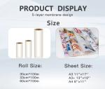 24 Inch Instant Tearing Direct To Film Dtf Film With 75 Microns Thickness