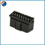 Customized 12V 24V 16 Pin Male OBD II OBD 2 Female OBD2 Connector With Lock For