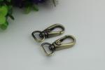 Manufacturing plating 6 color high quality metal d ring snap hooks 13 mm for
