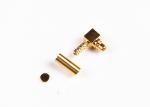 50 Or 75Ohm Gold Plated MCX Right Angle Plug Male Crimp RF Coaxial Connector