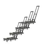 Combinable Folding Platform Trolley 100kg , Small Portable Trolley Cart Six