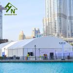 Luxury Permanent Structure Glass Marquee Tent CFM Fire Retardant Curve Roof