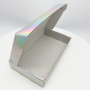 Wholesale Custom Holographic Rectangular Corrugated Mailing Shipping Box China Manufacturers from china suppliers