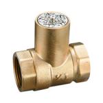 1101 Brass Ball Valve FxF threaded Nature brass looking with Magnetic Lockable
