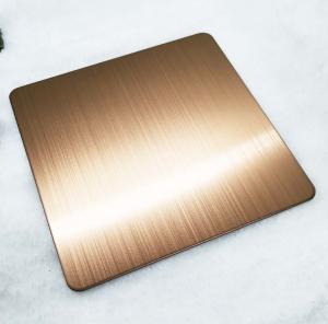 Wholesale SUS316 Bead Blasted Stainless Steel Sheet Red Copper Decorative 1219*4000 from china suppliers