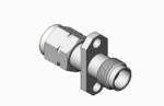 1.85mm Male to Female Stainless Steel RF Adapter with Flange Mount RF Connector