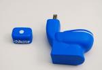 Blue Toilet USB Flash Drive USB 2.0 USB 3.0 Customized Logo Silk Printing