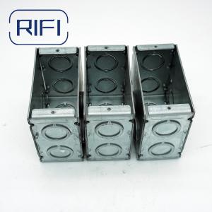 Wholesale Galvanized Steel 3-1/2″ Deep 1-Gang Masonry Box With Concentric Knockouts Welded from china suppliers