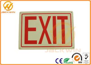 Wholesale Custom Aluminum / PP Traffic Warning Signs With High Reflective Emergency Exit Signs from china suppliers