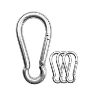 Wholesale Polished Finish Stainless Steel Carabiner Snap Spring Hook Clip with OEM Acceptance from china suppliers