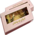 custom pink eyelash window paper box Rigid eyelash gift box